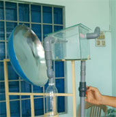 Học sinh lớp 8 chế tạo thiết bị biến nước biển thành nước ngọt