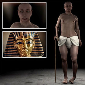 Chân dung "khác lạ" của Pharaoh Tutankhamun