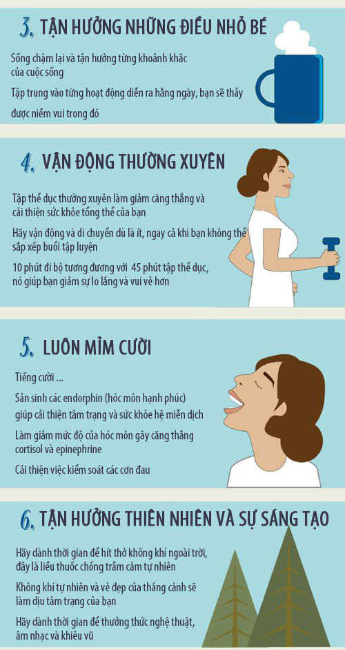 10 bước giúp bạn vui vẻ mỗi ngày