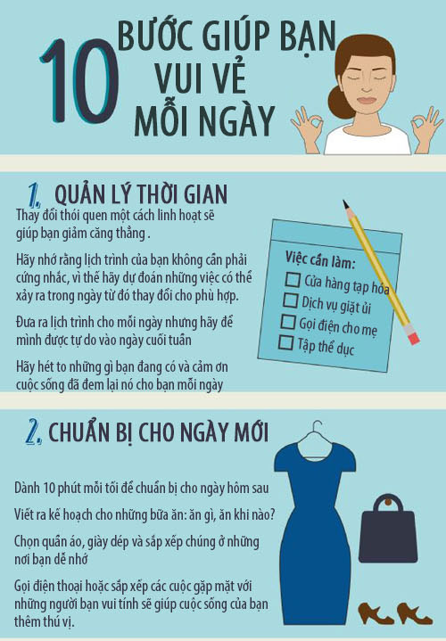 10 bước giúp bạn vui vẻ mỗi ngày