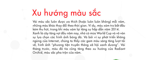 Xu hướng màu sắc 2014 - Thống kê từ Shutterstock