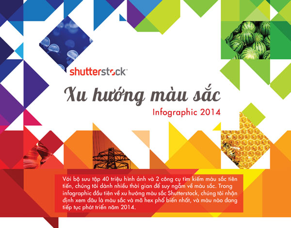 Xu hướng màu sắc 2014 - Thống kê từ Shutterstock