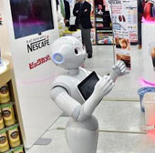 Robot bán máy pha cafe