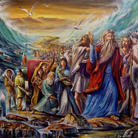 Giả thuyết về việc "Moses tách nước ở biển Đỏ cứu dân Do Thái"