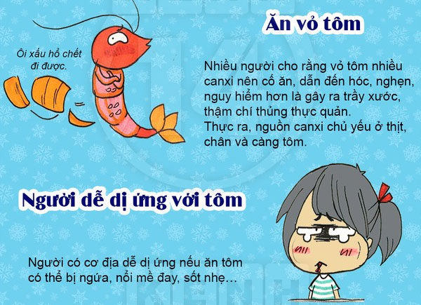 Một loạt sai lầm cực nguy hiểm khi ăn tôm