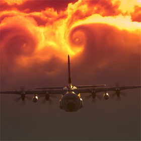 Máy bay sẽ ra sao khi "đụng độ" bão tố trên trời?
