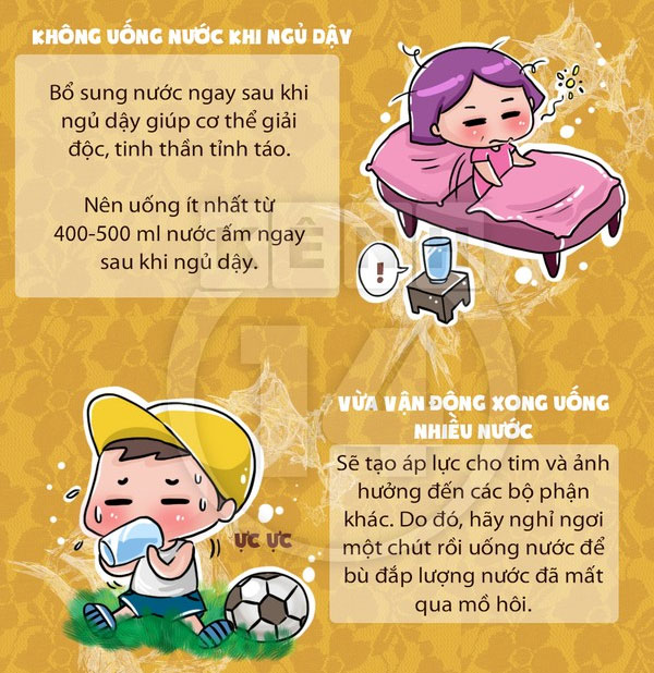 Thói quen sai lầm khi uống nước kiểu gì bạn cũng mắc