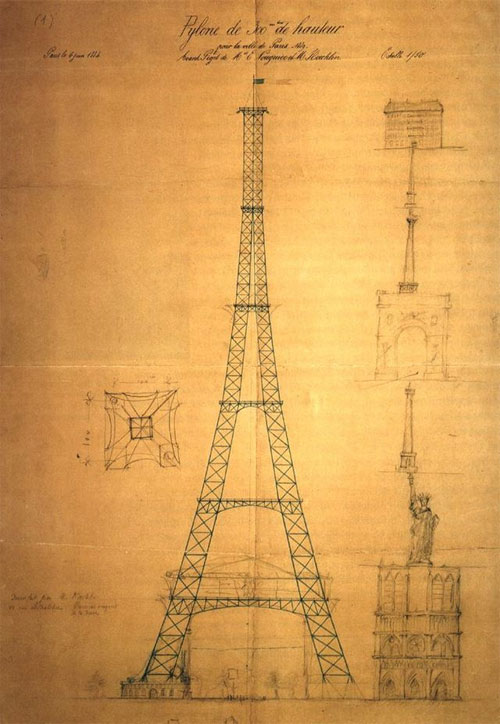 Ngày 28/1: Tháp Eiffel được khởi công nhưng người Pháp phản đối
