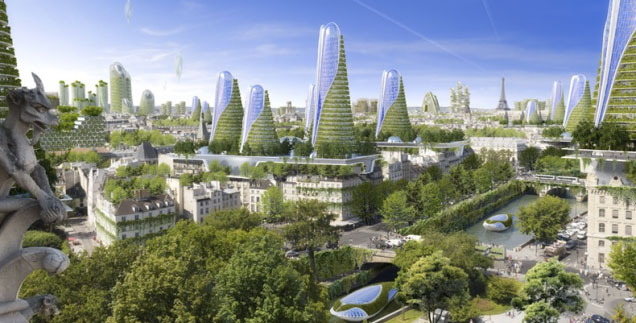 Ý tưởng về thành phố Paris hiện đại, thân thiện với môi trường vào năm 2050