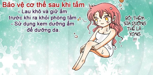 Hướng dẫn tắm đúng cách khi trời lạnh