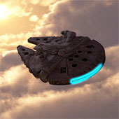 Video: Xem chiếc phi thuyền Millennium Falcon ngoài đời thực