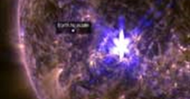 Tai lửa Mặt Trời bùng phát, hướng về Trái Đất