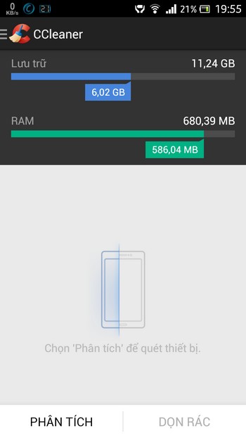 Ứng dụng dọn dẹp tệp tin rác trên smartphone Android