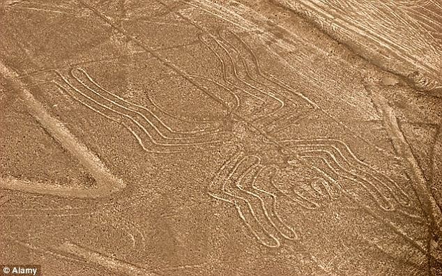 Hình vẽ trên cao nguyên Nazca