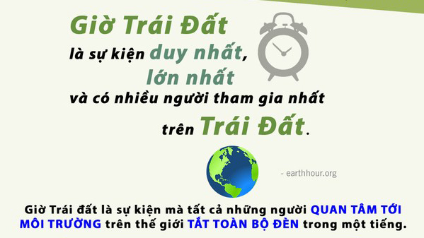 Năng lượng tắt đèn từ Giờ Trái đất 