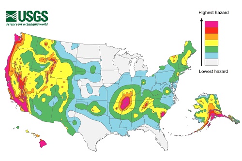 Một nửa nước Mỹ đối mặt với nguy cơ động đất