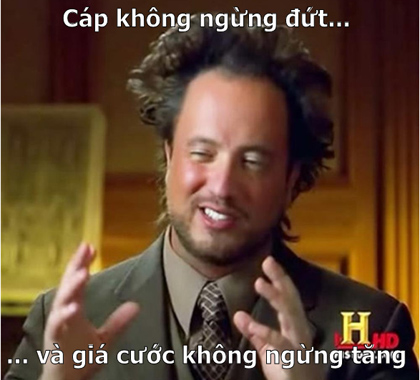 Ảnh chế cáp quang bị 