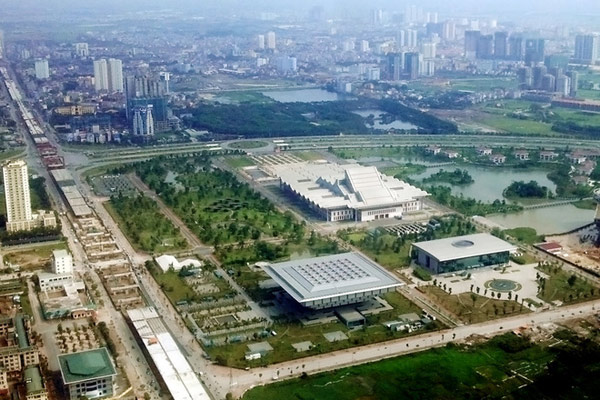 Những khoảng cây xanh của Hà Nội nhìn từ trên cao