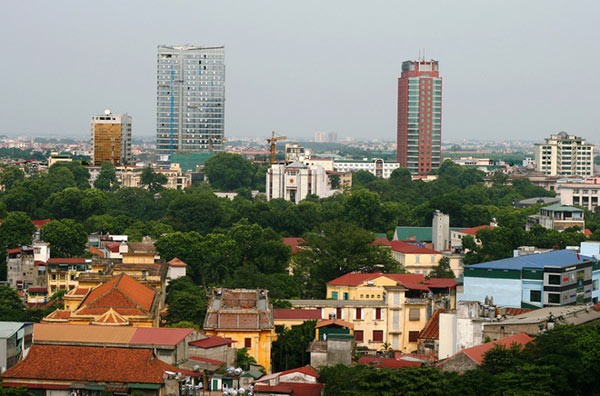 Những khoảng cây xanh của Hà Nội nhìn từ trên cao
