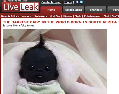 The shocking truth about "the world's blackest South African baby"