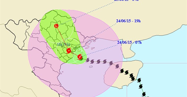 Bão số 1 tấn công Quảng Ninh, Hải Phòng