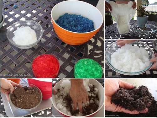 Chế siêu đất trồng từ bỉm trẻ em