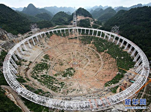 Kinh thiên văn lớn bằng 30 mặt sân bóng đá ở Trung Quốc