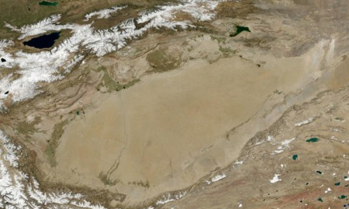 "Đại dương" khổng lồ dưới lòng sa mạc khô hạn ở Trung Quốc