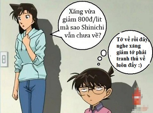 Ảnh hài hước chế giá xăng giảm xuống dưới 20.000 đồng