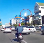 Video: Cầu lửa lướt qua bầu trời Thái Lan giữa ban ngày