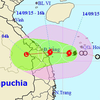 Tin bão gần bờ: Cơn bão số 3 xuất hiện, hướng đi vào Đà Nẵng - Quảng Ngãi