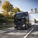 Xe tải tự lái chạy trên xa lộ Đức