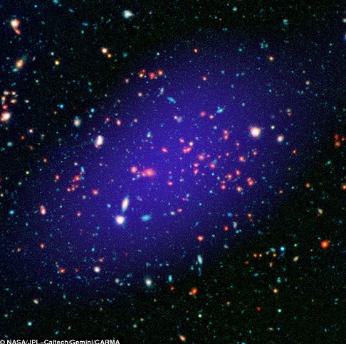 Phát hiện cụm thiên hà khổng lồ cách Trái đất 8,5 tỷ năm ánh sáng