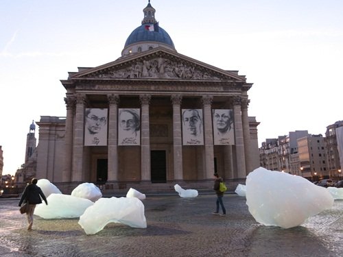 Đưa băng Bắc Cực đến Paris để 