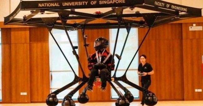 NUS chế tạo thành công drone chở người Snowstorm