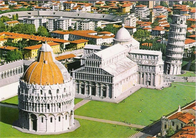 Quần thể Campo dei Miracoli, tháp nghiêng Pisa