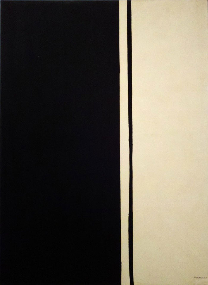 Tác phẩm "Black Fire 1" của tác giả Barnett Newman, trị giá 84,2 triệu USD.