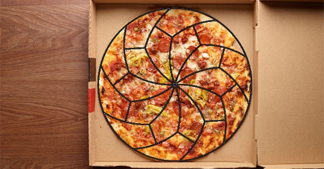 Đây là cách cắt bánh pizza của các nhà khoa học và nó sẽ khiến bạn điên đầu