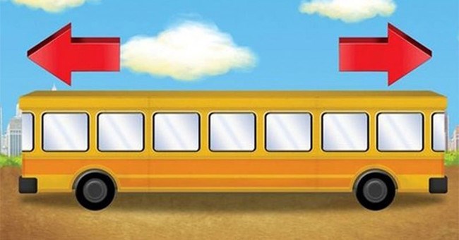 Theo bạn chiếc xe bus này đang chạy về hướng nào?