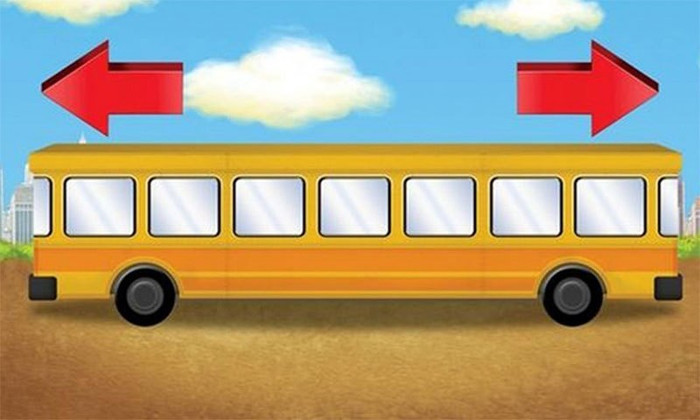 Theo bạn chiếc xe bus này đang chạy về hướng nào?