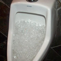Lí do cho đá lạnh vào bồn cầu toilet nam không phải ai cũng biết