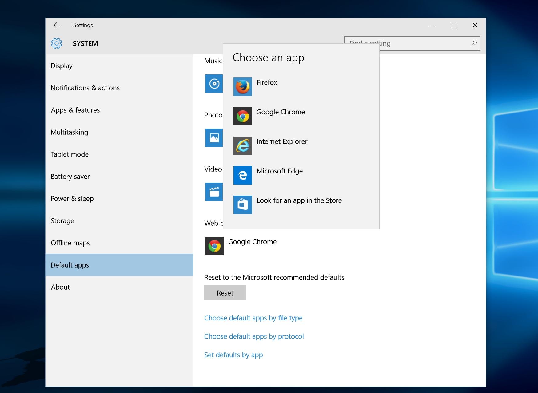 Cách thay đổi trình duyệt mặc định trên Windows 10