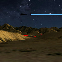 Xôn xao UFO hình tam giác đen trên bầu trời đêm Willcox