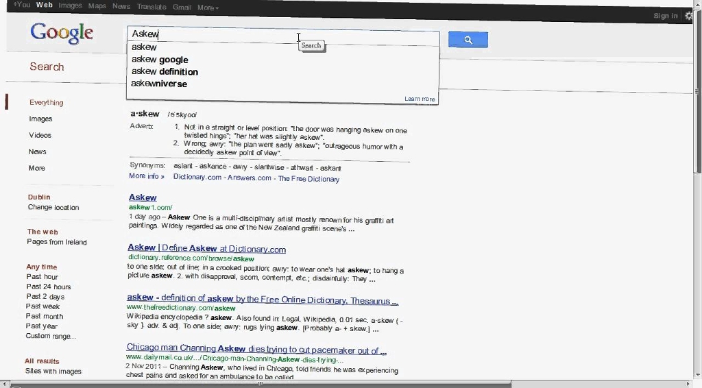 Google bị nghiêng