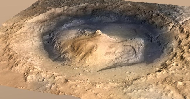 Hồ nước miệng núi lửa trên sao Hỏa biến đổi gây sốc