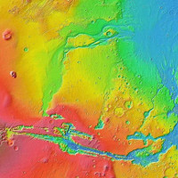 Siêu sóng thần cao 50m có thể từng càn quét sao Hỏa