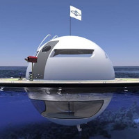Ngôi nhà UFO trôi nổi trên đại dương