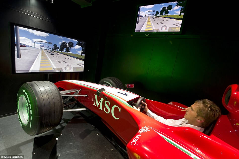 F1 Simulator, MSC Cruises F1 Simulator, MSC Cruises