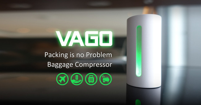 Vago - Máy hút chân không nhỏ gọn, giúp tiết kiệm không gian hành lý