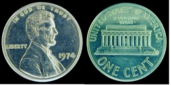 Đồng xu nhôm 1974